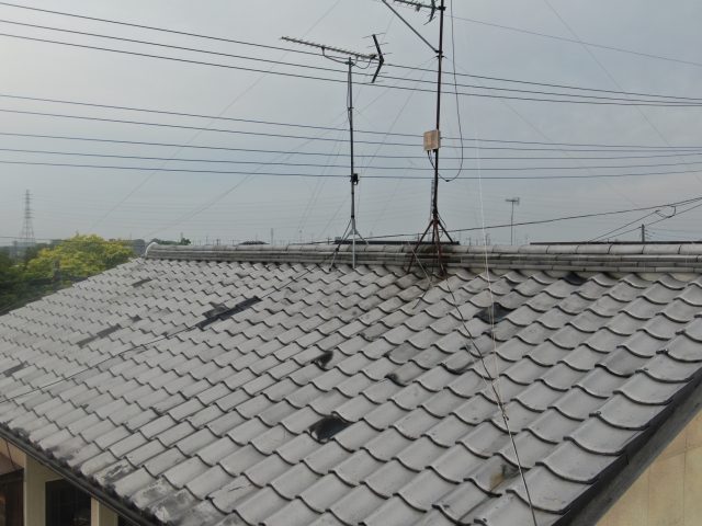 棟瓦積み直し後